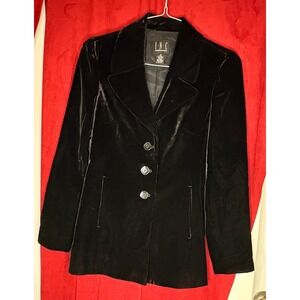 INC International Concepts Velvet Black Blazer